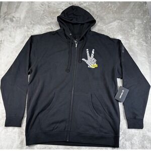 NEW Can-Am BRP Full Zip Hoodie Mens 2XL Ride Peace Sign Graphic Sleeve Logo
